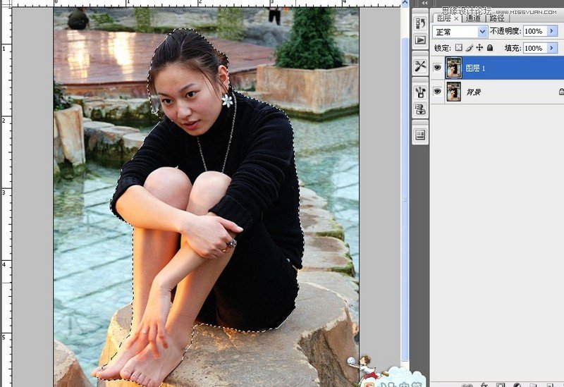 Photoshop用线性加深拉出漂亮的虚化背景