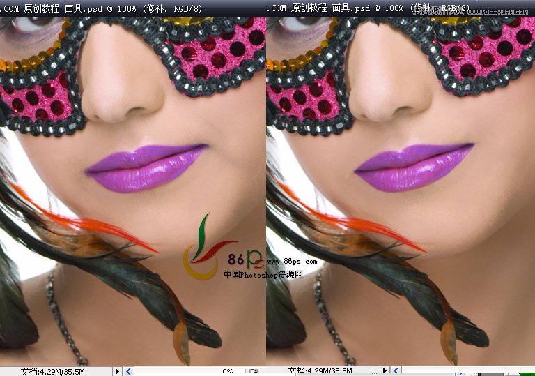 Photoshop给后期美女人像修图教程