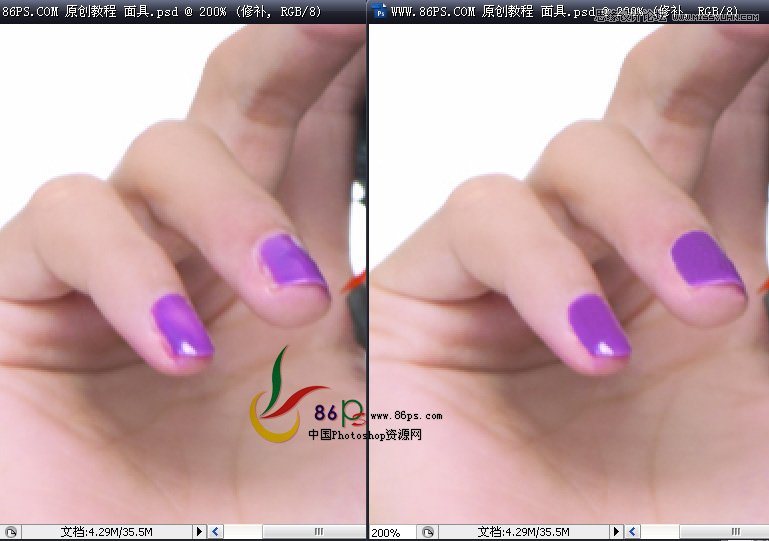 Photoshop给后期美女人像修图教程