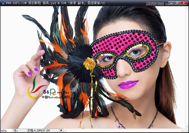 Photoshop给后期美女人像修图教程