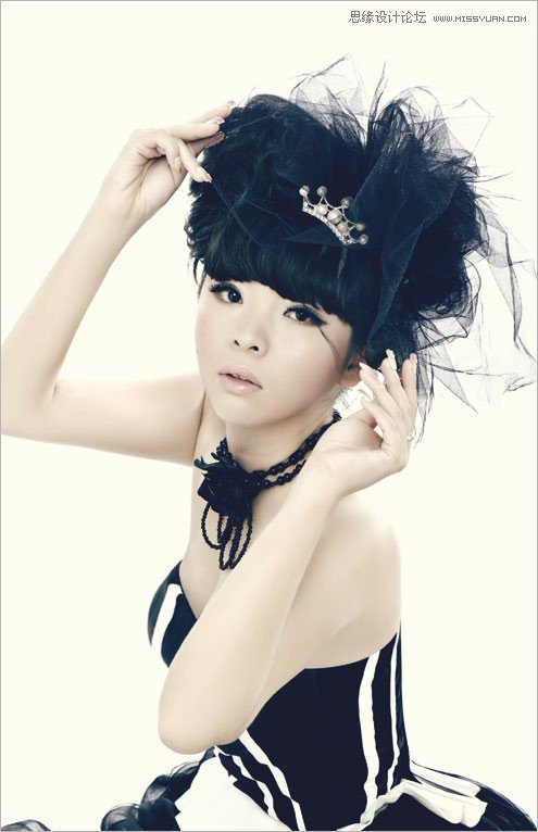 Photoshop调出美女人像质感肤色效果