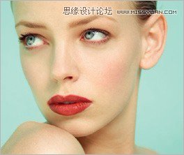 Photoshop给人像调出质感的妆容效果