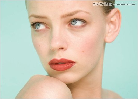 Photoshop给人像调出质感的妆容效果