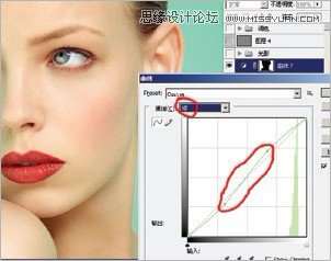 Photoshop给人像调出质感的妆容效果
