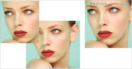 Photoshop给人像调出质感的妆容效果