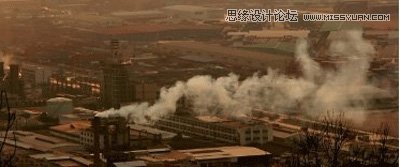 Photoshop调出做在废墟中的女孩战火颓废色彩