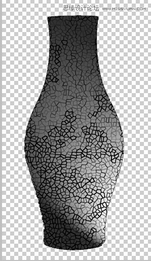 Photoshop简单制作打碎后重新粘贴的花瓶