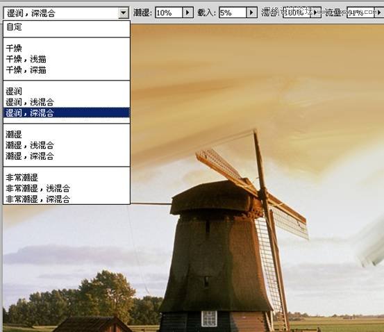 Photoshop使用画笔工具将图片转为水粉画