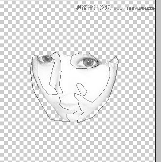 Photoshop给可爱女孩变成小丑