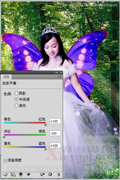 Photoshop合成梦幻的蝴蝶仙子效果