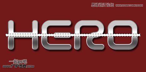 Photoshop制作质感金属字教程