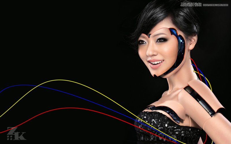 Photoshop合成超酷的明星木偶机器人效果