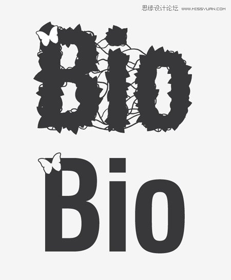 Photoshop创建清新的绿叶文字教程