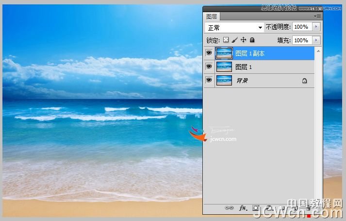 Photoshop调出风景片中性灰色调