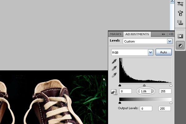 Photoshop合成长在脚上的神奇鞋子