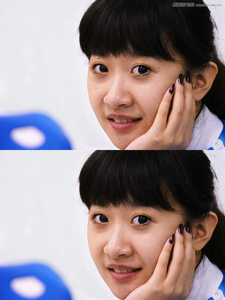 Photoshop给偏黄色人物校色以及后期修饰