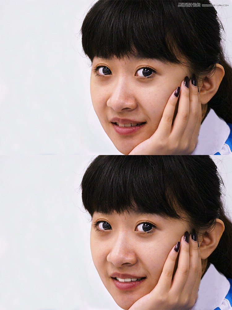 Photoshop给偏黄色人物校色以及后期修饰