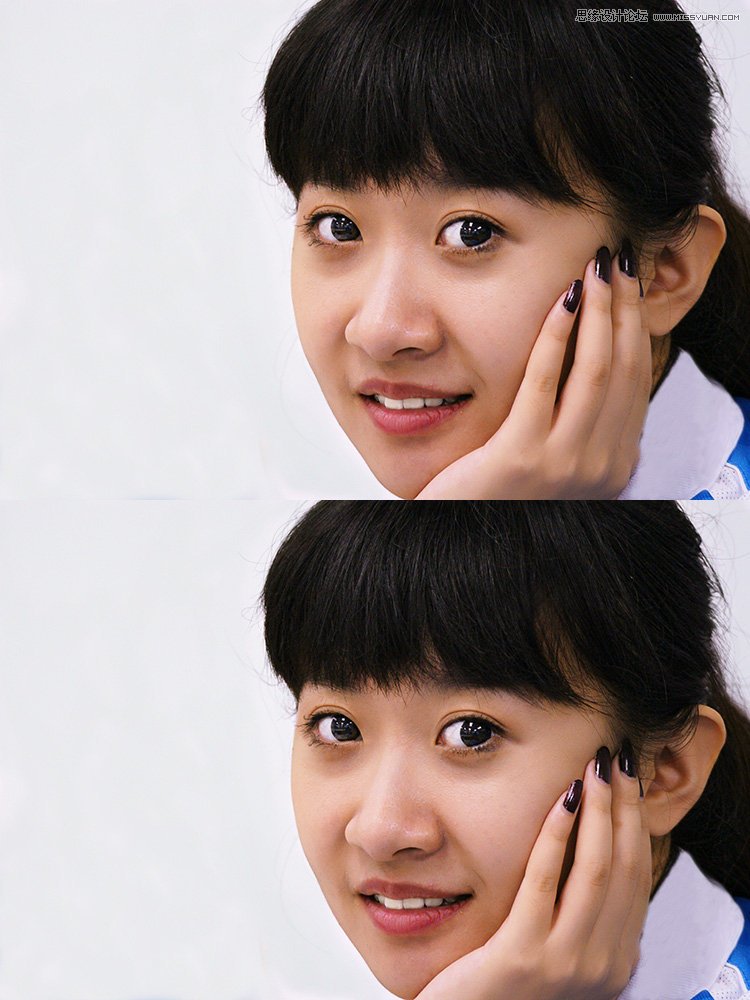 Photoshop给偏黄色人物校色以及后期修饰