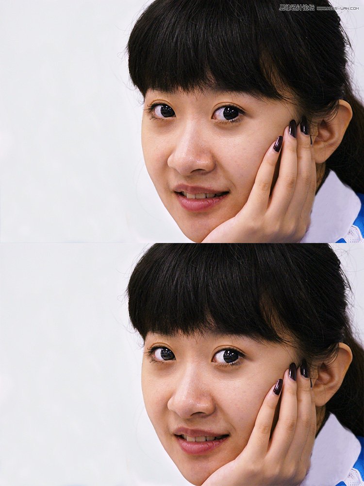 Photoshop给偏黄色人物校色以及后期修饰