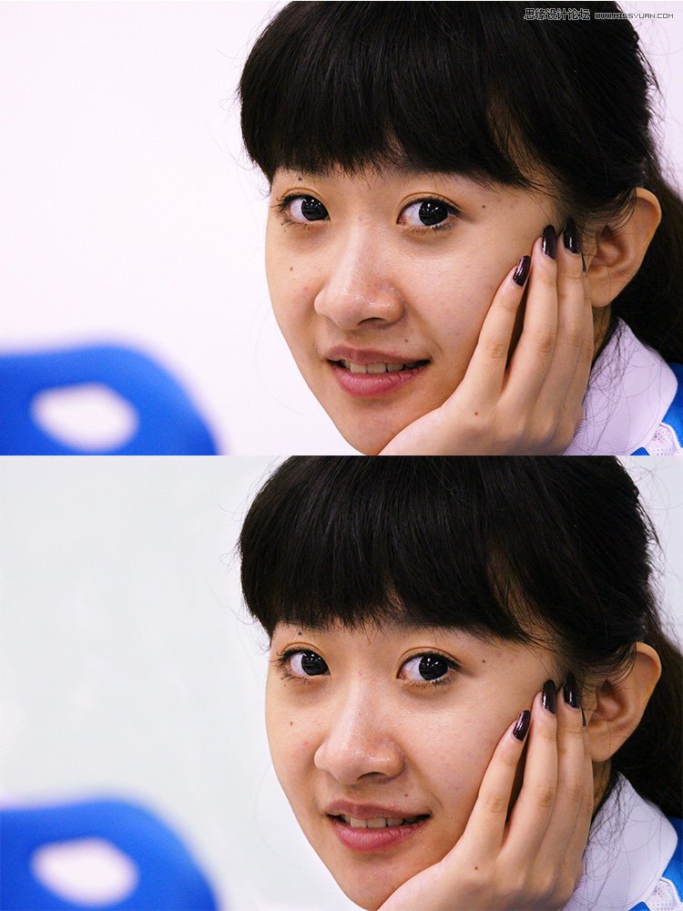 Photoshop给偏黄色人物校色以及后期修饰