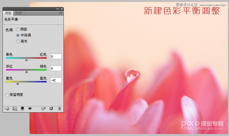 Photoshop简单调出唯美的微距花卉作品
