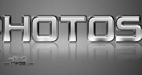 Photoshop制作质感白绣刚金属字