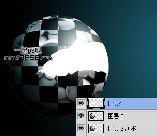 Photoshop制作支离破碎的球体效果