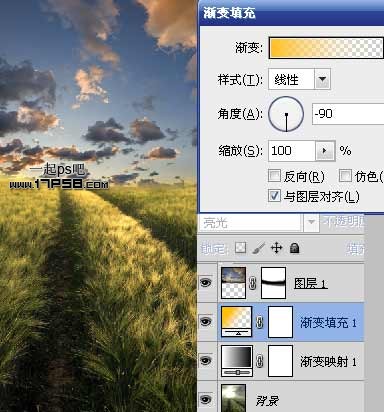 Photoshop合成夏天野外散布的美女场景