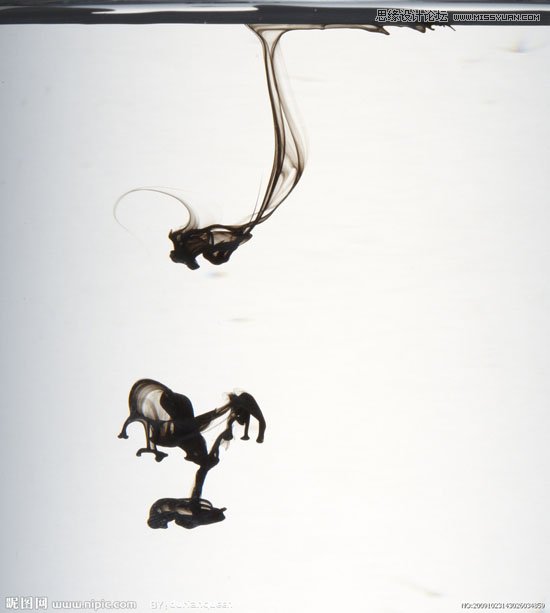 Photoshop合成古典的水墨舞者教程