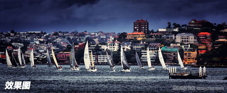 Photoshop教程:高动态暗调悉尼旅游风光后期技巧