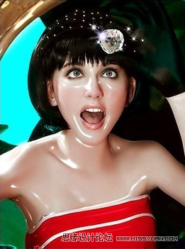 Photoshop制作人物的塑料皮肤效果