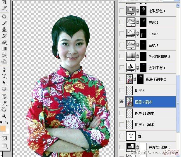 Photoshop把生活照转为古典工笔画效果