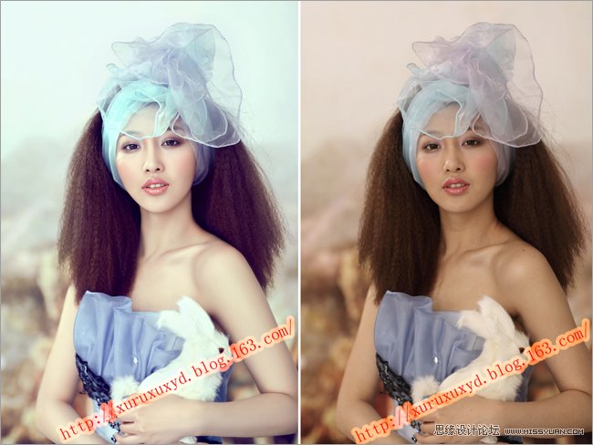 Photoshop给暗色美女皮肤美白