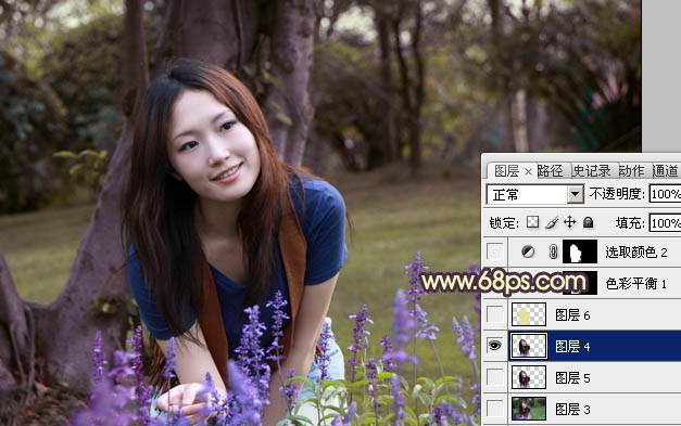 Photoshop调出日系MM漂亮的淡黄色调