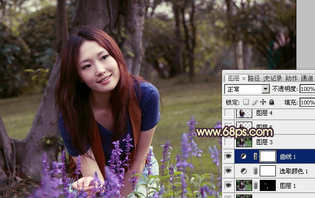 Photoshop调出日系MM漂亮的淡黄色调
