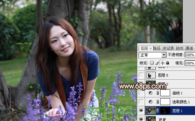 Photoshop调出日系MM漂亮的淡黄色调