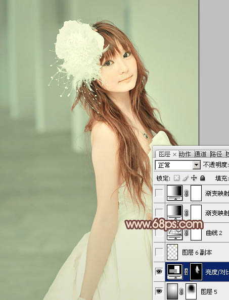 Photoshop调出日系甜美风格外景照片