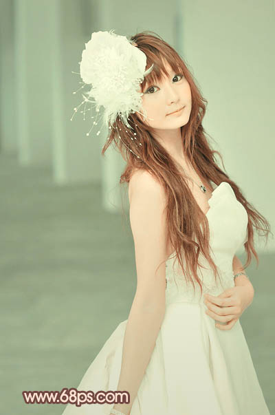 Photoshop调出日系甜美风格外景照片