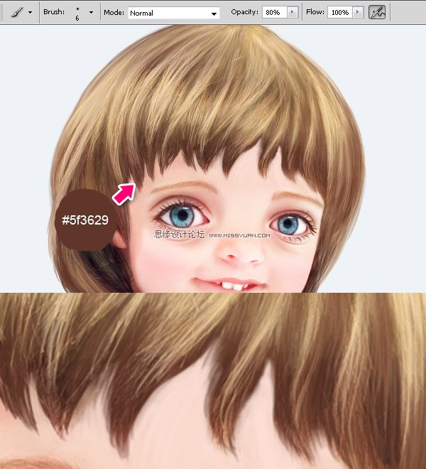 Photoshop合成教程:梦幻的小鸟女孩画像