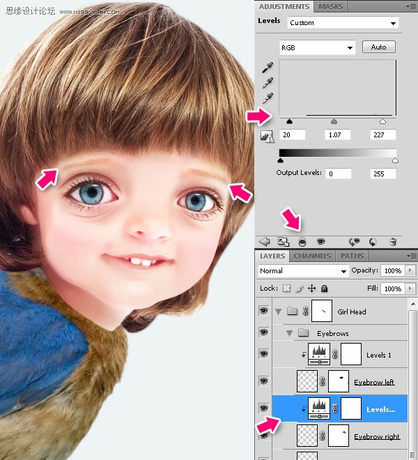 Photoshop合成教程:梦幻的小鸟女孩画像